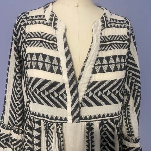 Devotion Twins Ella Black & White Embroidered Tunic Dress Mini M - Picture 6 of 12